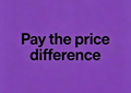 Pagar la diferencia de precio